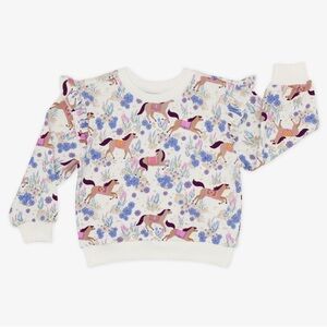 Little Sleepies Ruffle Sleeve Crewneck